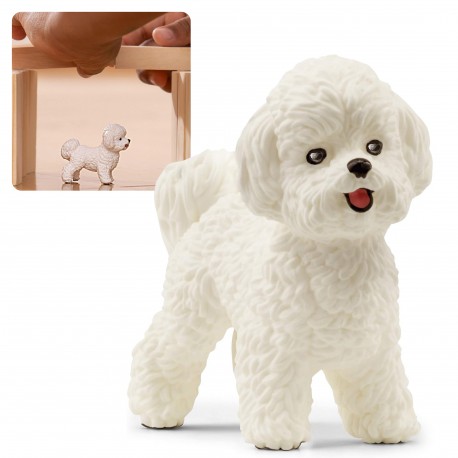 Schleich Pies rasy Bichon frise, figurka dla dzieci Farm World