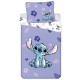 Disney Stitch Komplet pościeli na zamek, 100% bawełna, dla dzieci 140x200 cm, Oeko-Tex