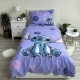 Disney Stitch Komplet pościeli na zamek, 100% bawełna, dla dzieci 140x200 cm, Oeko-Tex