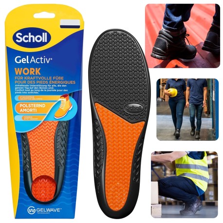 SCHOLL GelActiv Work Żelowe wkładki do butów do pracy, amortyzujące