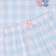 DISNEY Stitch Pigiama blu a maniche corte, in cotone per bambina, pantaloni lunghi, con bottoni