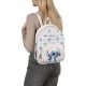 DISNEY Stitch Sac à dos pour femmes, sac à dos urbain, beige 32x10x25 cm