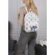 DISNEY Stitch Sac à dos pour femmes, sac à dos urbain, beige 32x10x25 cm