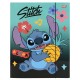 DISNEY Stitch Kolorowa teczka z gumką, dla dzieci, teczka szkolna A4