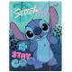 DISNEY Stitch Kolorowa teczka z gumką, teczka szkolna A4 dla dzieci