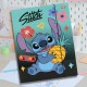 DISNEY Stitch Kolorowa teczka z gumką, dla dzieci, teczka szkolna A4