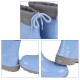 LEMIGO KIMMY Chaussons pour enfants avec fixation - bottes de pluie imperméables avec semelle antidérapante, bleues