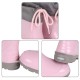 LEMIGO KIMMY Chaussons pour enfants avec fixation - bottes de pluie imperméables avec semelle antidérapante, rose