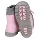 LEMIGO KIMMY Chaussons pour enfants avec fixation - bottes de pluie imperméables avec semelle antidérapante, rose