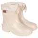 LEMIGO KIMMY Botas de agua para niños con cierre - botas de lluvia impermeables con suela antideslizante, color crema