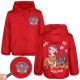 Paw Patrol Chaqueta roja para niño, cortavientos con capucha, forrada de forro polar