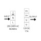 Modulaire voeding LED 200W 12V 17A IP20 SLIM 224x69x40 mm