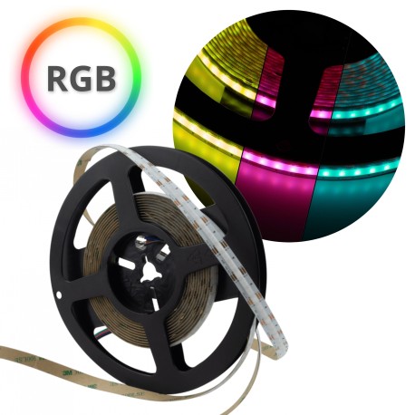 Ruban LED COB 450 15W/m RGB 12V IP20/5m/P