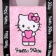 Hello Kitty Sac de plage rose, filet, fermeture éclair 37x17x41 cm