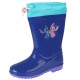 DISNEY Stitch Botas de agua para niños con ribete - Botas de lluvia impermeables con suela antideslizante, azules