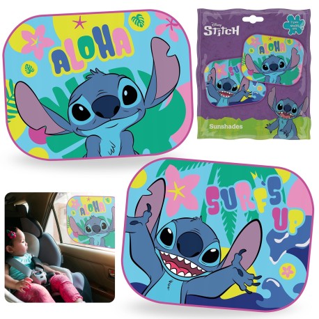 DISNEY Stitch Zasłonki przeciwsłoneczne dla dzieci, do samochodu, 2 szt 44x35 cm