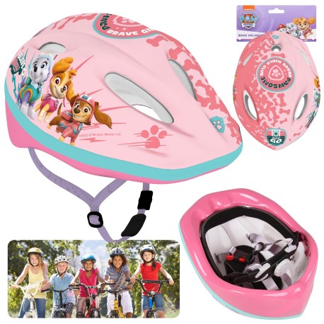 Paw Patrol Skye Liberty Everest Casco de bicicleta infantil rosa, niñas, ajustable 52-56 cm