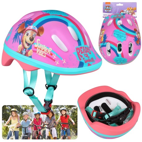 Paw Patrol Skye Liberty Casque de vélo rose pour enfants, filles, réglable 44-48 cm