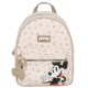 Myszka Mickey Disney Beżowy plecak damski, pojemny, plecak miejski 30x23x11cm