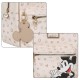 Myszka Mickey Disney Beżowy plecak damski, pojemny, plecak miejski 30x23x11cm