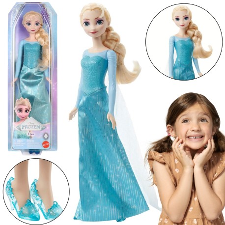 DISNEY Kraina Lodu Elsa lalka dla dziewczynek, do zabawy 3+ MATTEL