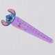 DISNEY Stitch Righello per ragazzi, con figura, scuola 12 cm