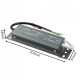 Zasilacz LED hermetyczny 30W 12V 2.5A, wodoodporny 142x37x25 mm