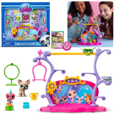 Littlest Pet Shop Zestaw figurek Pokaz talentów, zwierzątka, ruchome figurki 4+