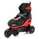 MARVEL Spider-Man Rolki soft boot 3 w 1 dla dzieci, regulowane, LED - klasyczne, treningowe, wrotki