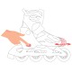 MARVEL Spider-Man Rolki soft boot 3 w 1 dla dzieci, regulowane, LED - klasyczne, treningowe, wrotki