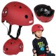 MARVEL Spider-Man Czerwony kask rowerowy dla dzieci, lekki, regulowany 52-56 cm