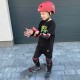 MARVEL Spider-Man Czarno-czerwone ochraniacze dziecięce na rolki - kolana, łokcie, nadgarstki