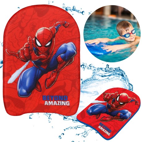 MARVEL Spider-Man Deska do nauki pływania, lekka i bezpieczna 44x30x4cm