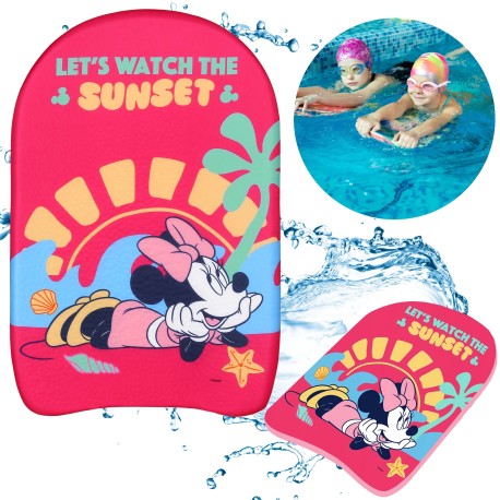 DISNEY Myszka MinnieDeska do nauki pływania, lekka i bezpieczna dla dzieci 44x30x4cm
