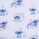 DISNEY Stitch Niebiesko-biała, dwustronna pościel dziecięca, dla dziewczynki, na zamek, 100% bawełna, 140x200cm OEKO-TEX