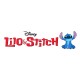 DISNEY Stitch Biało-fioletowa, dwustronna pościel dziecięca, dla dziewczynki, na zamek, 100% bawełna, 160x200cm OEKO-TEX