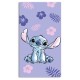 DISNEY Stitch Fioletowy ręcznik bawełniany, ręcznik plażowy, kąpielowy dla dzieci 70x140 cm OEKO-TEX