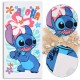 DISNEY Stitch Biały ręcznik bawełniany, ręcznik plażowy, kąpielowy dla dzieci 70x140 cm OEKO-TEX