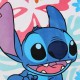 DISNEY Stitch Biały ręcznik bawełniany, ręcznik plażowy, kąpielowy dla dzieci 70x140 cm OEKO-TEX