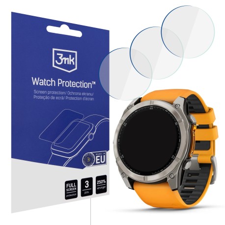 Ochrona na ekran smartwatcha, zegarka Garmin Fenix 8 Amoled 51mm - 3mk Watch Protection FlexibleGlass
