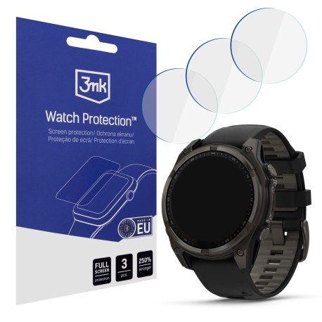 Ochrona na ekran smartwatcha, zegarka Garmin Fenix 8 Amoled 47mm - 3mk Watch Protection FlexibleGlass