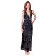 Black Lace, Sleeveless Cocktail Maxi Dress by John Zack 