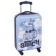 DISNEY Stitch Niebieska walizka w twardej obudowie, walizka na kółkach 54x35x20cm