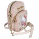 Hello Kitty Lniana saszetka, mała torebka z regulowanym paskiem, mini torebka 17x5x12 cm