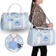 Disney Stitch Niebieska torba damski, podróżna, torba turystyczna, bagaż podręczny na zamek 44x18x26cm