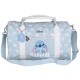 Disney Stitch Niebieska torba damski, podróżna, torba turystyczna, bagaż podręczny na zamek 44x18x26cm