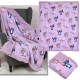DISNEY Andzia Stitch Fioletowa narzuta/koc sherpa 120x150 cm
