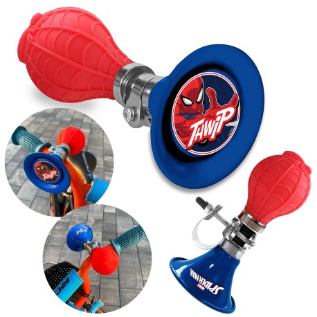 MARVEL Spider-Man TROMPETTE de bicyclette, KLAXON de bicyclette, COUINEUR, CLOCHE pour garçon