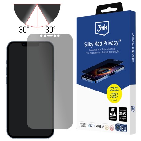 Folia prywatyzująca na Apple iPhone 16E - 3mk Silky Matt Privacy