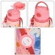 DISNEY Stitch Aluminiowa butelka termiczna, ustnik, bidon z paskiem na ramię, dla dziewczynki 600ml